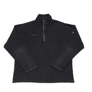 Mammut Tecnopile Sweatshirt Womens Black Fleece Half‎ Zip Streetwear Pullover M